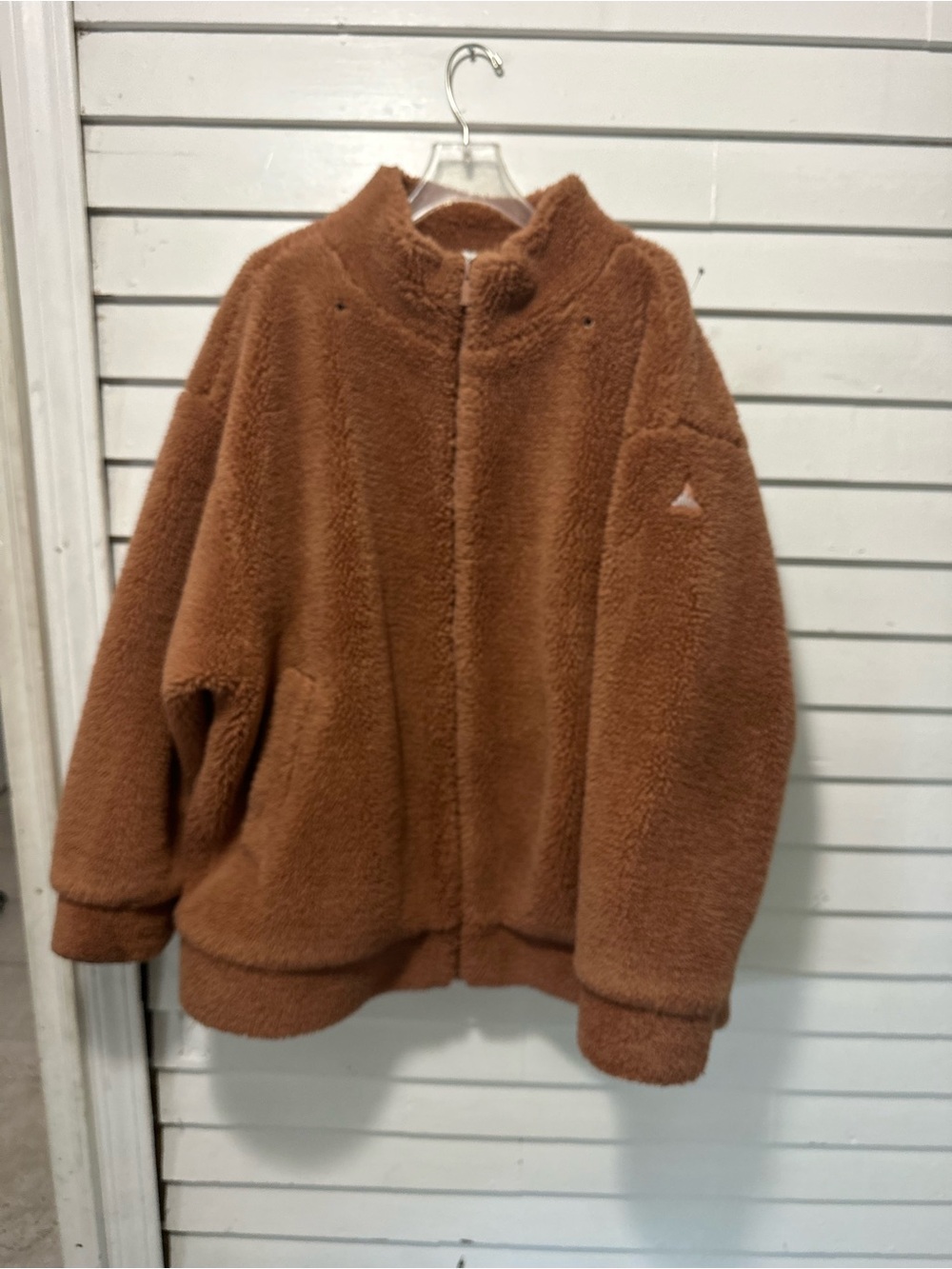 Cozy Sherpa Jacket - Brown ALO foxy Sherpa full zip size M
